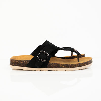 Genuine leather slippers T11 - PLLOMO- سليبر رجالي - شبشب رجالي - بلومو - Black