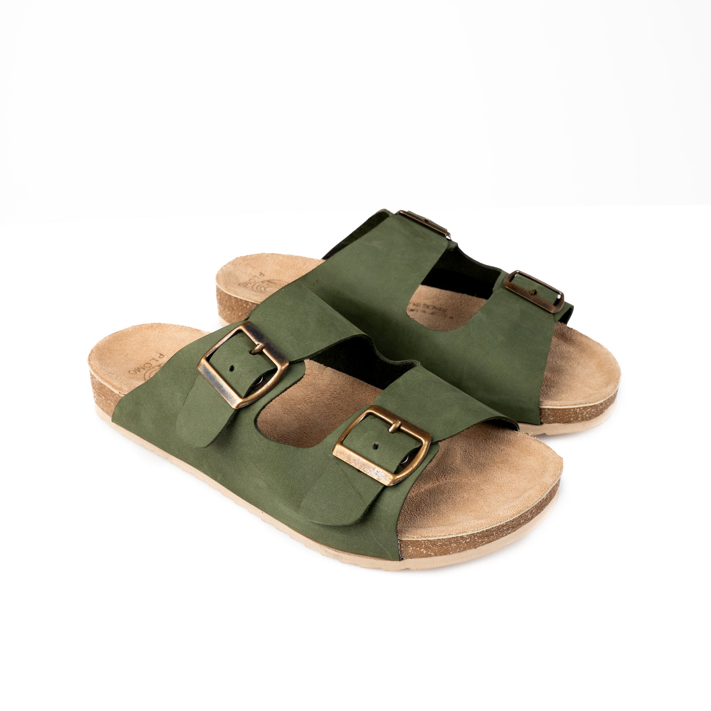 Genuine leather slippers T55